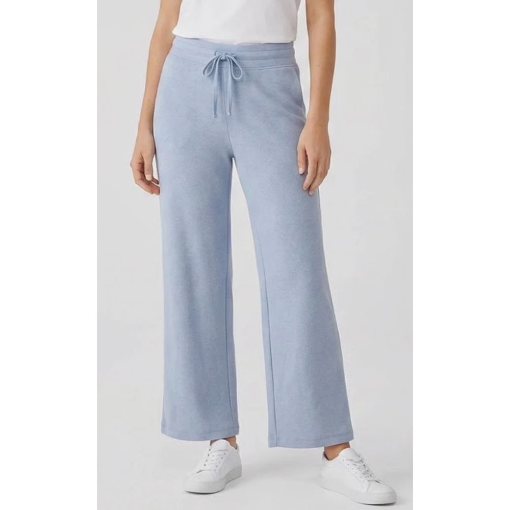 Yogalicious Scuba Lanston Drawstring Pant Light Blue Wide Leg Girls Size L 12